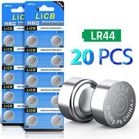 LiCB 20 Pack LR44 AG13 357 303 SR44 Battery 1.5V Button Coin Cell Batteries
