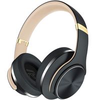Bluetooth Headphones Over Ear 45 Hrs Playtime DOQAUS Wireless Headset Hi-Fi Stereo Comfortable Foldable with Mic, Wired/EQ Mode for Cell Phones Tablets PC TV
