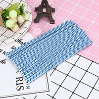 Different Style Straws-Elaco 25Pcs Paper Straws Wave For Kids Birthday Party Wedding Decorations (6197mm, Dark Blue)