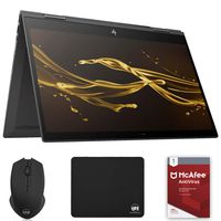 HP Envy x360 2-in-1 Convertible 15.6-Inch Laptop (AMD Ryzen 5 2500U 2GHz, 8GB RAM, 512GB SSD, Radeon Vega 8, FHD Touchscreen, Windows 10 Home) Bundle with McAfee 1-Year Antivirus, Mouse and Mouse Pad