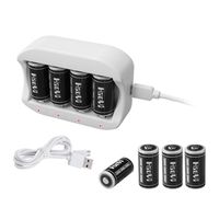 Arlo Wireless Security Camera Battery Charger and Rechargeable Batteries for Arlo (VMC 3530/3430/3030/3200/3330) Cameras, LED Flash Etc.(One Charger with 8 PCS Arlo Batteries) WeHaoYi