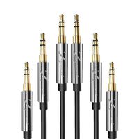 [3 Pack] AUX Audio Cable, Cellularize [4FT/1.2M - 24K Gold Plated, Hi-Fi Sound Quality] 3.5mm Auxiliary Audio Cord Compatible with Home Theater, iPods, iPhones, iPads
