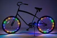 Brightz WheelBrightz LED Bicycle Wheel Accessory Light (2-Pack Bundle for 2 Tires), Rainbow