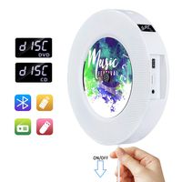 Bluetooth CD DVD Player Portable Wall Mountable CD Player All Region Home Compact DVD Player for TV Gueray Music Player Small Built-in HiFi Speaker FM Radio USB HDMI 1080P HD Remote Control