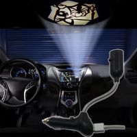 Spoya Halloween Pumpkin Jack Skellington USB Car dome ceiling CREE LED cigarette lighter logo laser projector light lamp