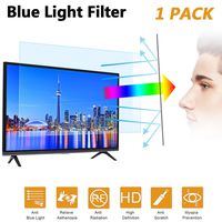 32 in Blue Light TV Screen Protector, Anti Blue Light & Glare Filter Film Eye Protection Blue Light Blocking Screen Protector for 32" LCD, LED, OLED & QLED 4K HDTV Display 16:9 (32in)