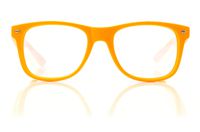 Bright Orange Spiral Diffraction Glasses - for Raves, Festivals and More