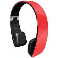 Pyle Sound 6 PHBT6R Bluetooth 2-In-1 Wireless Stereo Headphones with Built-in Mic for Call Answering (Red)