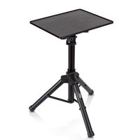 Universal Laptop Projector Tripod Stand - Computer, Book, DJ Equipment Holder Mount Height Adjustable Up to 35 Inches w/ 14'' x 11'' Plate Size - For Stage or Studio Use - PylePro PLPTS2 (Renewed)