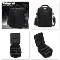 Waterproof Portable Storage Bag Quadcopters Airplane Precut EVA Foam Inner Travel Carrying Case Protector for SJRC F11 5G WiFi RC Quadcopter Camera Drone,Handheld Shoulder Bag Backpack