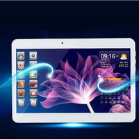 Soledpower 10.1" Google Android 4.4 3G Phone Tablet PC Webcam Wifi Dual-Core Cores Dual SIM Bluetooth, White Color