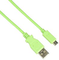 StarTech.com 1m Green Mobile Charge Sync USB to Slim Micro USB Cable Phones & Tablets A to Micro B M/M - Thin Micro USB Charging Cable (USBAUB1MGN)