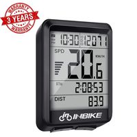 Bicycle Speedometer Odometer Waterproof Wired Stopwatch/Average Speed/Trip Time/Distance Recording Odometer Bike Computer with LED Backlight for Cycling (Wired, Green)