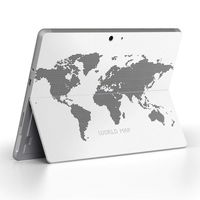 igsticker Ultra Thin Premium Protective Back Stickers Skins Universal Tablet Decal Cover for Microsoft Surface Go (2018) 012961 World map　map