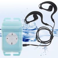 Walsoon WS531 Waterproof Underwater 4GB MP3 Music Player+FM Radio for Swimming (Blue)