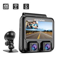 Dash Cam 4K, EACHPAI X100 Plus Dual Dash Camera Single 4K Front/Dual 1080P,3'' Car Camera Dash Cam for Cars with WI-FI, GPS,IR Night Vision,Parking Mode,G-Sensor,Motion Detector,Loop Recording,WDR
