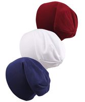 Qandsweat Baby Boy's Hat Kids Cool Knit Beanie Hats Toddlers Caps Vertical Tail Style 1-5T (Wine Red White Dark Blue)