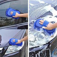 Myhouse1pcs Car Hand Soft Towel Microfiber Chenille Washing Glove Coral Fleece Glove Random Color