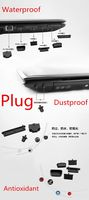 Laptop Black Silicone Plug Port Cover for Lenovo Thinkpad T480 T580 P52S