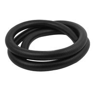 uxcell Black 42mm x 35mm Flexible Corrugated Tubing Wire Cable Conduit Tube Pipe 9.8Ft