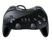 SQDeal Classic Pro Controller Console Gamepad Joystick for Nintendo Wii Game Remote (Black)