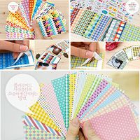 60 Sheets Scandinavian/Fabric/Pastel color Pattern For Mini Film FujiFilm Instax Mini 8 9 7s 25 50s 90 Sticker Borders