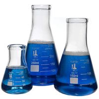 Glass Erlenmeyer Flask Set - 3 Sizes - 50, 150 and 250ml, Karter Scientific 214U2