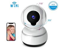 Baby Camera IOS/Android APP Remote Control Camera, 2.4GHz WIFI Camera, 720P HD IP Camera, Two-Way Voice Intercom, Move Alarm, Infrared Night Vision Function, Pan/Tilt/Zoom with Home Security System