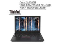 Lenovo Thinkpad T470 14" IPS Full HD FHD (1920x1080) Business Laptop (Intel Core i5-6300U, 12GB DDR4 RAM, 256GB PCIe NVMe M.2 SSD) Thunderbolt, Type-C, HDMI, RJ-45, Windows 10 Pro