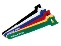 Monoprice 106463 6-Inch Hook and Loop Fastening Cable Ties, 60-Piece/Pack, 6 Colors