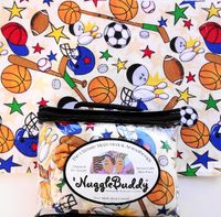 'NUGGLEBUDDY Microwavable Moist Heat & Aromatherapy Organic Rice Pack for Sports Lovers. SPORTS with SPEARMINT EUCALYPTUS Aromatherapy.