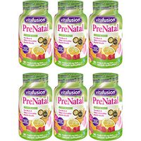Vitafusion PreNatal Dietary Supplement, Lemon & Raspberry Lemonade Flavors 90 ea (Pack of 6)