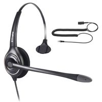 VoiceJoy Professional Cisco Headset with Sound Noise Cancellation and RJ9 Quick Disconnect Cord Monaural Call Center Headset ONLY for Cisco Phone Models 8821,7975,7945, 8841 8851 8861 8941 8945 etc