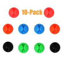 Wire Clips Cable Protector, Desktop Cord Organizer, Cable Management, Wire Holder System, Multipurpose Silicone Adhesive Cord Hooks For TV Home, Office, Cubicle, Car, Desk