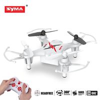 Syma X12S Nano 6-Axis Gyro 4CH RC Quadcopter with Protection Guard, Color White