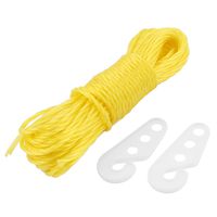 uxcell Nylon Clothesline Clothes Towels Socks Hanger Rope String 10M Yellow