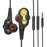 Headphones Earphones in-Ear Earbuds Noise Isolation Headsets Heavy Bass Earphones with Microphone and Volume Control, Noise Isolating Sweatproof Runing Workout 3.5mm