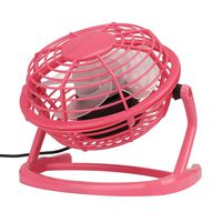 Fheaven Notebook Laptop Computer Portable Super Mute PC USB Cooler Mini Desk Fan NEW (Red)