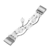 RTYou(TM) New Fashion Sports Beaded Bracelet Strap Band for Fitbit Charge 2 (Silver)