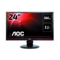 AOC G2460PF 24" Gaming Monitor, FreeSync, FHD (1920x1080), TN Panel, 144Hz, 1ms, Height Adjustable, DisplayPort, HDMI, USB