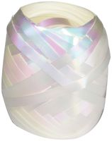 Berwick BCE1252 3/16" x 66ft Curl Keg White Iridescent Ribbon