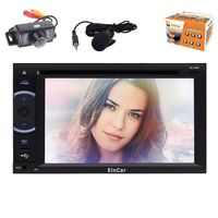Android 5.1 Car Stereo with Octa-Core Double Din 6.2'' Touchscreen Car DVD Player 1080P Video in Dash Navigation Vehicle GPS Unit Radio Audio Receiver Support Bluetooth WiFi Airplay+Reversing Camera