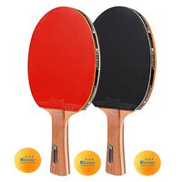 KEVENZ 2-Pack Advanced Table Tennis Racket Come with Anti-Skid Handle