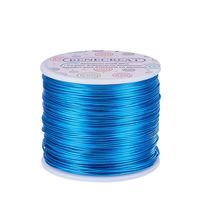 BENECREAT 18 Gauge Jewelry Craft Aluminum Wire 492 Feet Bendable Metal Sculpting Wire for Craft Floral Model Skeleton Making (DeepSkyBlue, 1mm)