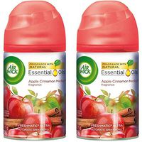 Air Wick Freshmatic Automatic Spray Air Freshener, Apple Cinnamon Medley Scent, 1 Refill, 6.17 Ounce (Pack of 2)