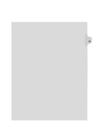 Kleer-Fax Letter Size Individual Number Index Dividers, Side Tab, 1/25th Cut, 25 Sheets per Pack, White, Number 79 (82279)