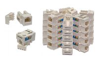 iMBAPrice (Pack of 5) Keystone Punch Down Jack Cat-5e RJ-45 - White