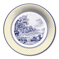 X&O Paper Goods Spode Giallo Decorative Disposable Paper Plates , 8 ct. 10.5'' D