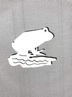 DCentral Frog Screen Magnet: Double-Sided Decor; for Non-Retractable Screens, Multipurpose, Helps to Stop Walking into Screens, Covers Small tears in Screens. Size 5" x 4"