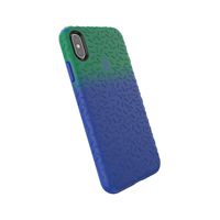 Speck Products CandyShell Fit iPhone Xs Max Case, Evergreen Green Ombre Blueberry Blue/Blueberry Blue